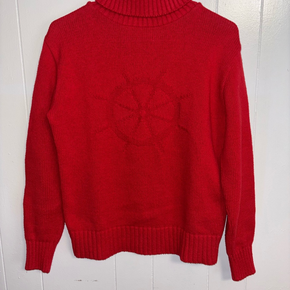 Red Turtleneck Sweater